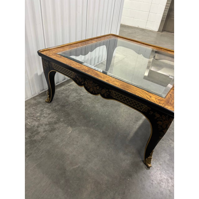 Black Chinoiserie Drexel Heritage Et Cetera Coffee Table For Sale - Image 8 of 12