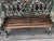 Gold Gothic Revival Cast Iron Garden Bench with Registration from Coalbrookdale For Sale - Image 8 of 13