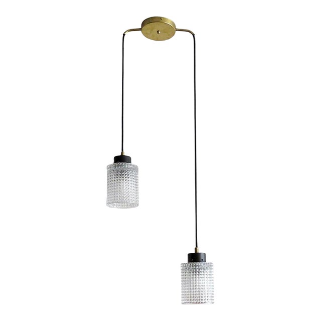 Carl Fagerlund for Orrefors Pendant Lights, 1960 For Sale