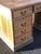 Wood Large Pine Pedestal Desk For Sale - Image 7 of 12