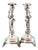 Silver Candlesticks with Halberdiers, Set of 2 For Sale