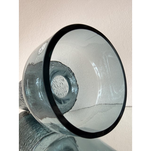 Glass Model 1495 Smoke Blue Safari Vase by Tamara Aladin for Riihimäen Lasi, 1970s For Sale - Image 7 of 13