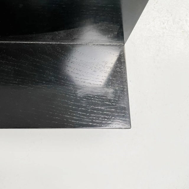 Wood Modern Italian Wooden Steel Shelf, 1980s For Sale - Image 7 of 10