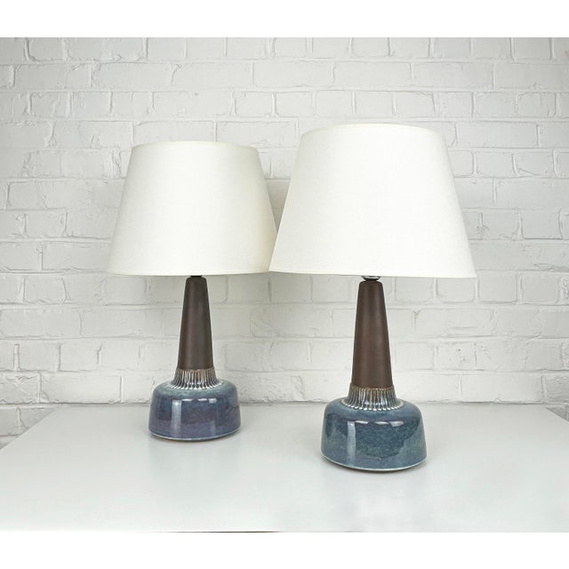 Designed by Einar Johansen for Søholm Stentøj during the 1960s, this impressive pair represents the largest version of the...