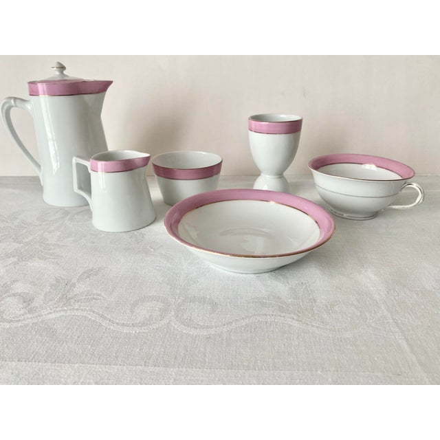 A stunning beautifully coordinated antique Austrian porcelain set manufactured by Porzellanfabrik Victoria Schmidt & Co.,...