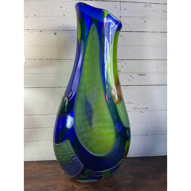 Studio Glass Vase by Artist Afro Celotto For Sale In Boston - Image 6 of 7