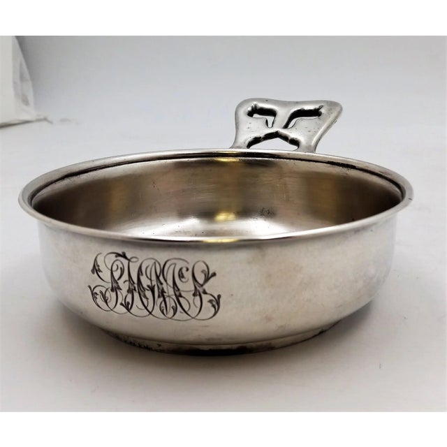 Silver Circa 1880s Tiffany & Co. Aesthetic Sterling Silver Porringer Dish For Sale - Image 8 of 8