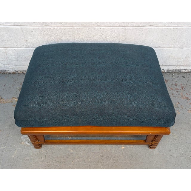 Vintage Bamboo Lounge Chair With Ottoman For Sale - Image 14 of 14