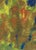 Decorative reproduction art print after Joan Mitchell's "Untitled (panels-yellow/blue)", in warm gold and yellow tones....