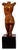 A mid century modern carved female figure bust. This stunning table sculpture features a nude female figure carved from a...