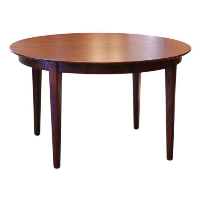 Veneered Teak Dining Table with Extension Leaves by Henning Kjærnulf for Sorø Stolefabrik, Denmark, 1960s For Sale