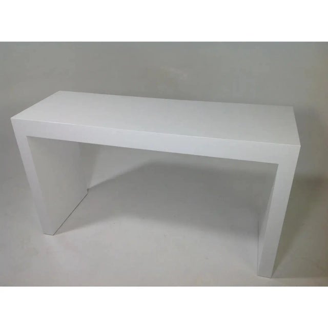 Modern 1990s Postmodern Parsons Style Console For Sale - Image 3 of 7