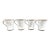 1900s imoges Gerard, Dufraisseix & Abbot Chocolate Cups - Set of 4 For Sale