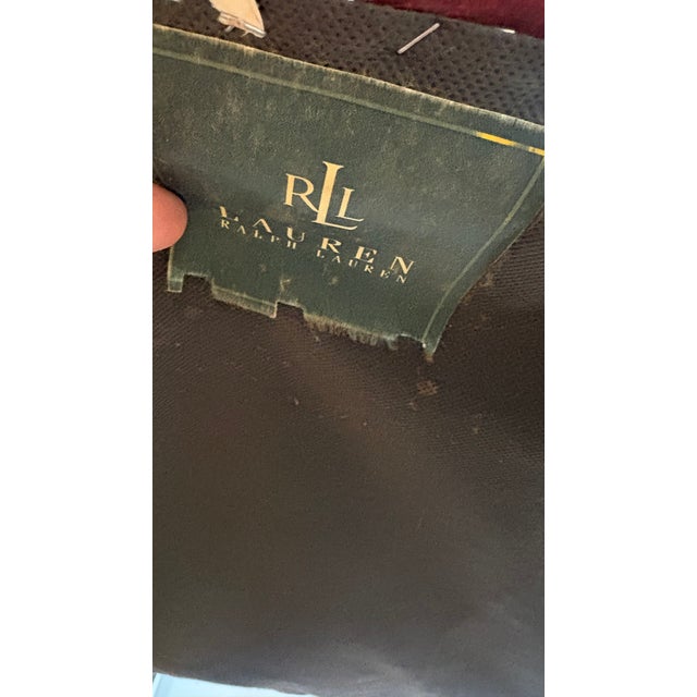 1990s Pair of Ralph Lauren Leather Club Chairs For Sale - Image 9 of 9
