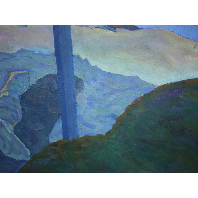1920s Willi Hans Schwarz, Grossglockner, Austrian Alps, 1920s, Oil Painting on Canvas, Framed For Sale - Image 5 of 15
