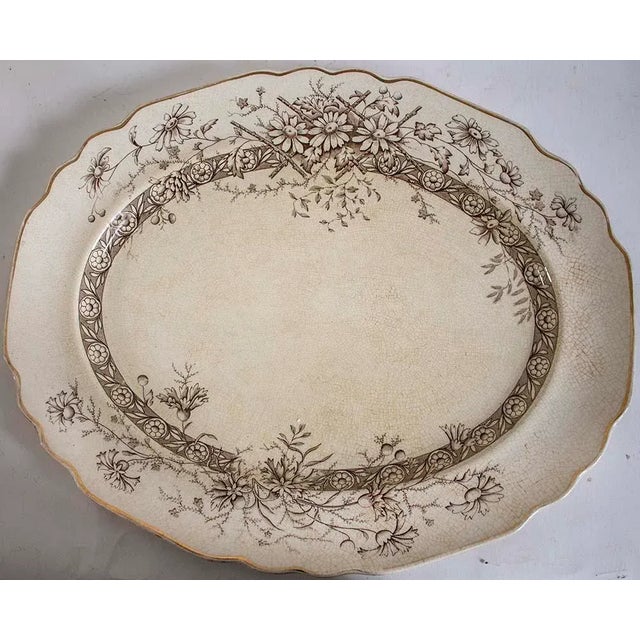 Farmhouse Vintage Staffordshire Farmhouse Serving Pieces - Set of 4 For Sale - Image 3 of 11