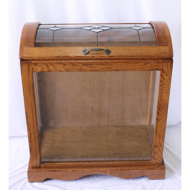 Vintage Traditional Glass Quilt Display Case Chairish