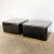 Postmodern Granite Top Black Lacquer Laminate and Gold Side Tables For Sale - Image 4 of 10