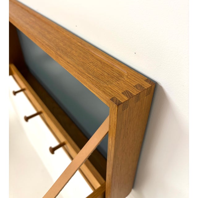 1960s Vintage Wall Hung Valet by Adam Hoff & Paul Østergaard for Virum Møbelsnedkeri, 1960s For Sale - Image 5 of 12
