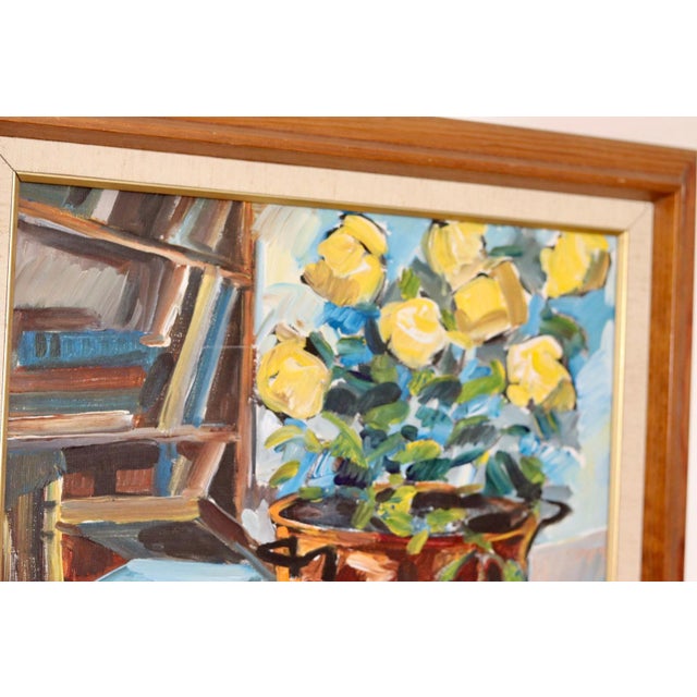 Ebbe Höglund, Flowers in Copper, 1950s, Oil on Canvas, Framed For Sale - Image 6 of 11