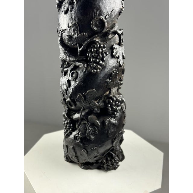 18th century French hand-carved column. Fantastic large fragment of a column that belonged to an altar. The piece was...