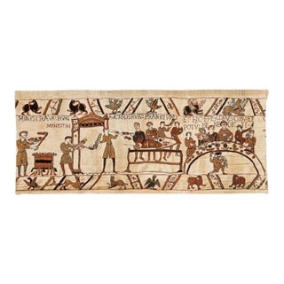 Bayeux - Banquet Loom Woven Tapestry - 92 X 224 Cm (3'0" X 7'4") - Requires Rod Size 5 For Sale