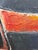 Mid-century Modern Abstract Painting by Katherine Langley Offered for sale is a large abtract painting in black, white,...