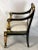 Early 19th Century George IV Ebonized and Parcel-Gilt Armchair in the Manner of Morel and Hughes For Sale - Image 4 of 11