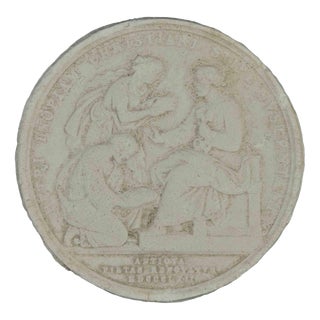 Plaster Coin Cast by Aurelio Mistruzzi, Italy, 1940s For Sale