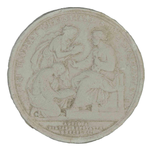 Plaster Coin Cast by Aurelio Mistruzzi, Italy, 1940s