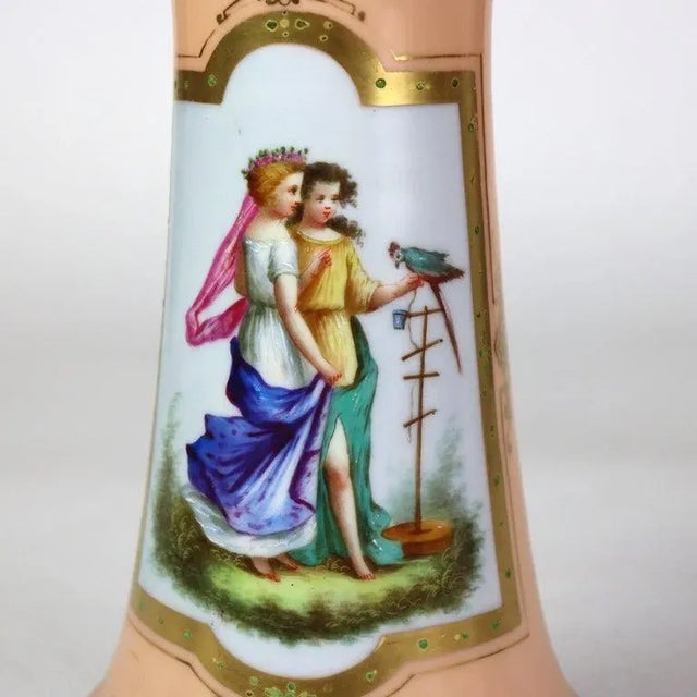 Antique Old Paris Porcelain Portrait Vase C1880. Measures - 10.25"H x 5.5"W x 5.5"D. This Old Paris porcelain vase, circa...