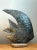 Charcoal Vintage Plaster Textured Abstract Fish Sculpture For Sale - Image 8 of 12