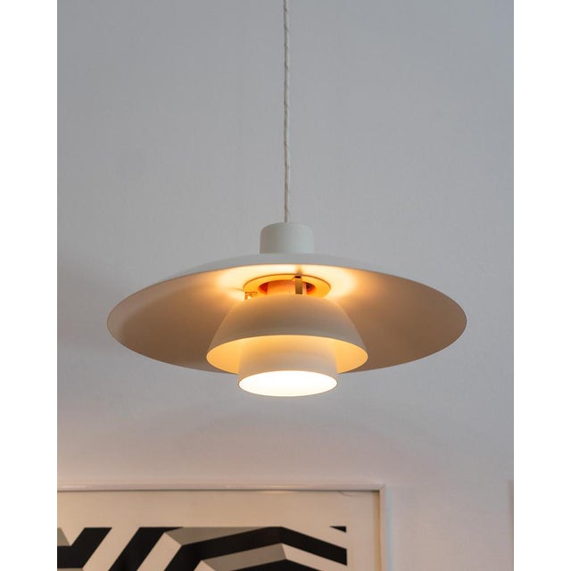 1970s White PH 4/3 Pendant Lamp by Poul Henningsen for Louis Poulsen, 1970s For Sale - Image 5 of 9