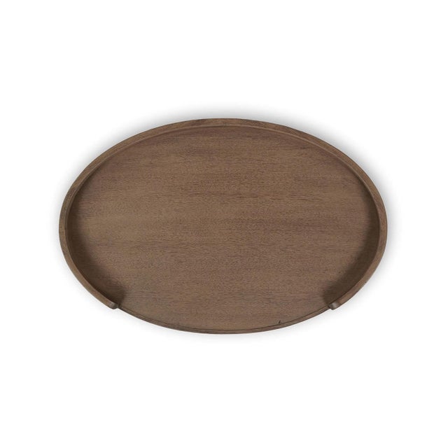 Not Yet Made - Made To Order Scandinavian Oval Side Table in Birch Finish For Sale - Image 5 of 9