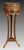Handcrafted in Italy from solid wood, this elegant plant stand features three gracefully tapered legs adorned with floral...