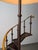 Mid-Century French Iron and Brass Floor Lamp with Spiral Staircase, 1950s For Sale - Image 6 of 18