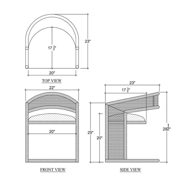 Contemporary Coastal Rattan Barrel Dining Chair For Sale - Image 12 of 12