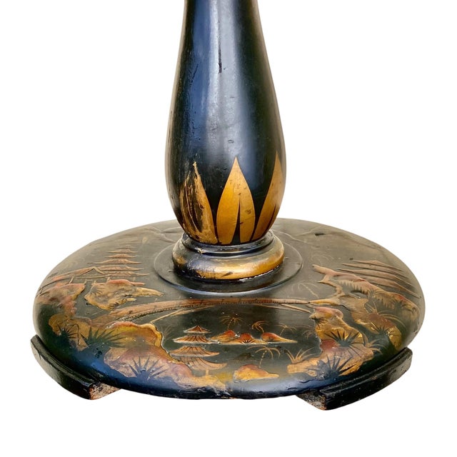Antique Chinese Export Chinoiserie Floor Lamp for the English Market For Sale - Image 6 of 18