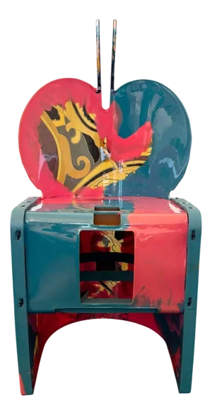 Nobody's Perfect Chair by Gaetano Pesce and Etro for Zerodisegno, 2003
