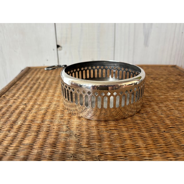 Mid-century modern silver plate Champagne or wine coaster from Bellini of Brazil! Elevate your hosting game (and protect...