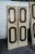 Antique Internal Doors with Painted Hexagonal Tiles, set of 2 For Sale - Image 4 of 4