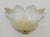 Italian flower shaped wall light with a clear and amber Murano glass shade hand blown in graniglia technique creating...
