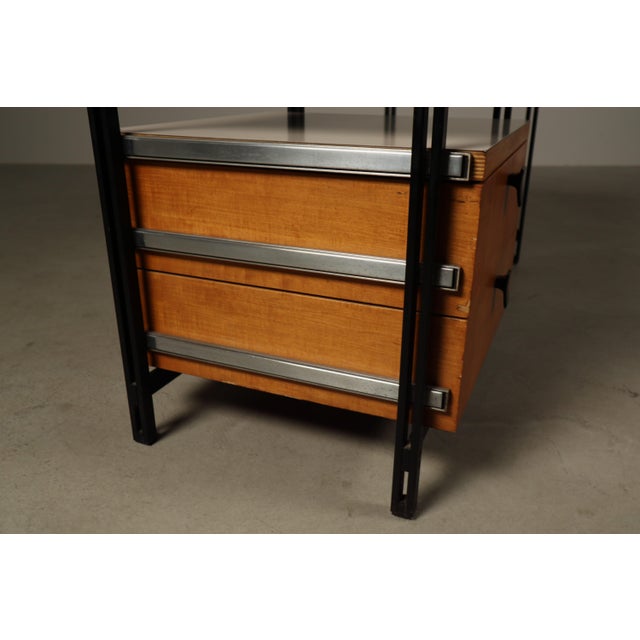Jules Wabbes Writing Desk by Jules Wabbes for Mobilier Universel, Belgium, 1960s For Sale - Image 4 of 16