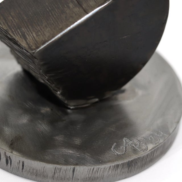 Noteworthy - Contemporary Expressive Geometric Abstract Metal Sculpture Original Artwork by Granville Beals For Sale In Los Angeles - Image 6 of 12