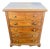 Early 20th-Century Pine Chest of Drawers With Original Brass Knobs For Sale