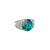 Contemporary 2.57 Carat Australian Black Opal Diamond Platinum Ring, Size 9.5 For Sale - Image 3 of 9