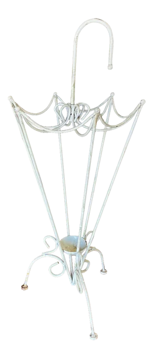 George Nelson Inspired Iron Wire Umbrella Stand