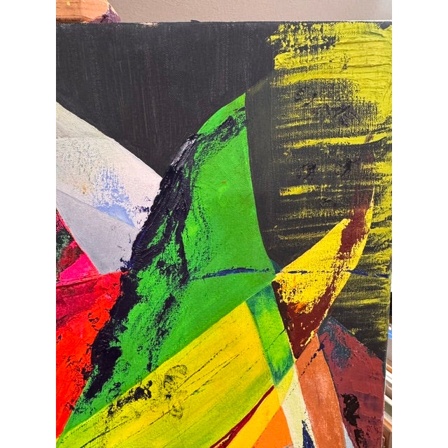 Black Spinnakers, Large Contemporary Coastal Abstract Oil Painting by Kathleen Varadi For Sale - Image 8 of 14