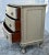 Antique Feldenkrais Wood Chest Chippendale Bachelors Chest in a Distressed Beige For Sale - Image 10 of 12