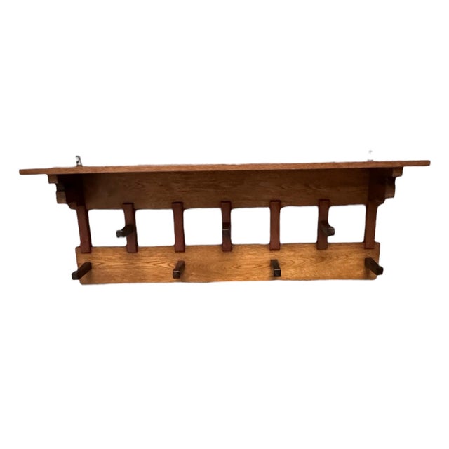 Magnificent and rare Art Deco Modernist coat rack Design by P.E.L. Izeren for De Genneper Molen. Striking Dutch design...